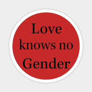 Love has no gender pride merchandise Magnet